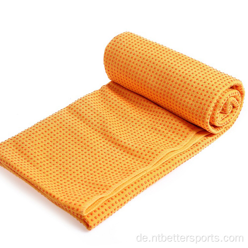 Großhandel ohne Rutschmikrofasel-Yoga-Handtuch mit PVC-Punkten